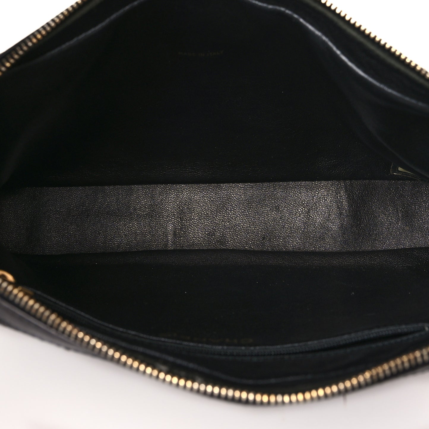 Lambskin Quilted Chocolate Bar Camera Case Black