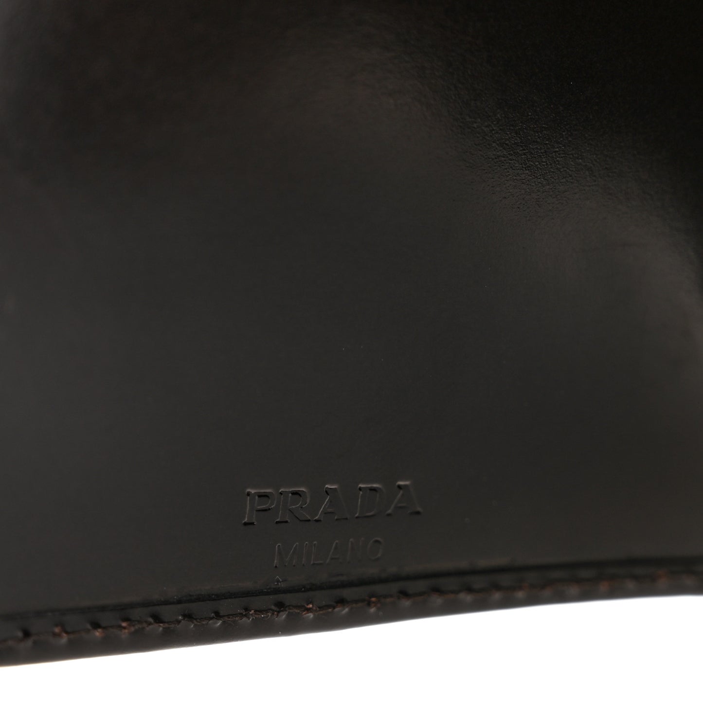 Spazzolato Tri-Fold Compact Wallet Ebano