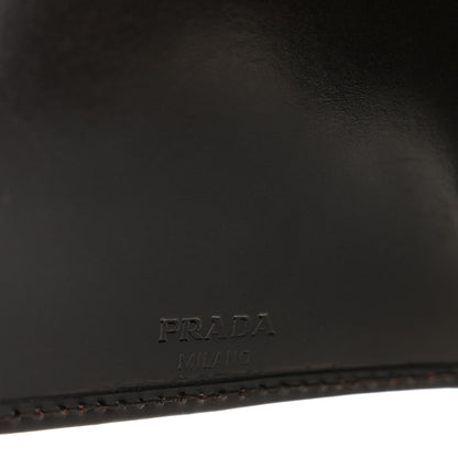 Prada Spazzolato Tri-Fold Compact Wallet Ebano 6 of 15