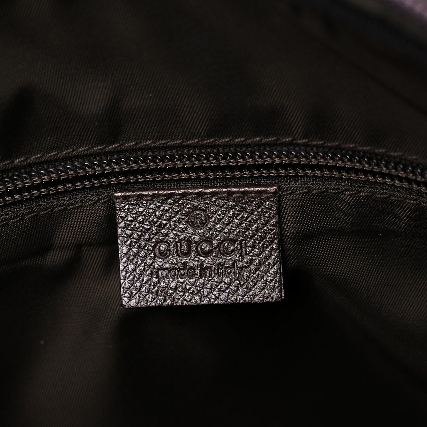 Nylon Medium Flap Messenger Bag Brown