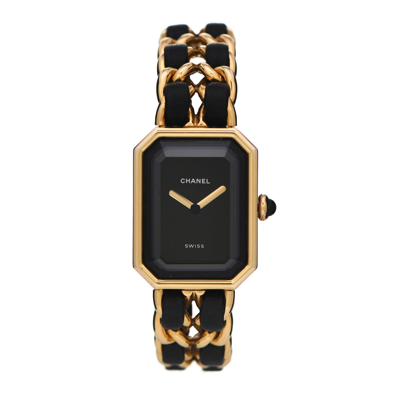 Chanel Stainless Steel Lambskin 20mm Chain Premiere Quartz Watch Gold M 1 of 7