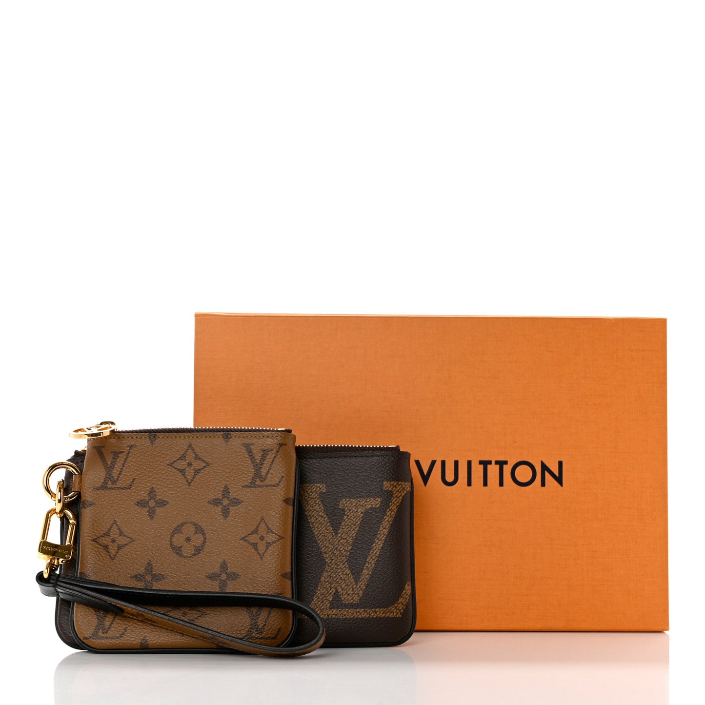 Reverse Monogram Giant Trio Pouch