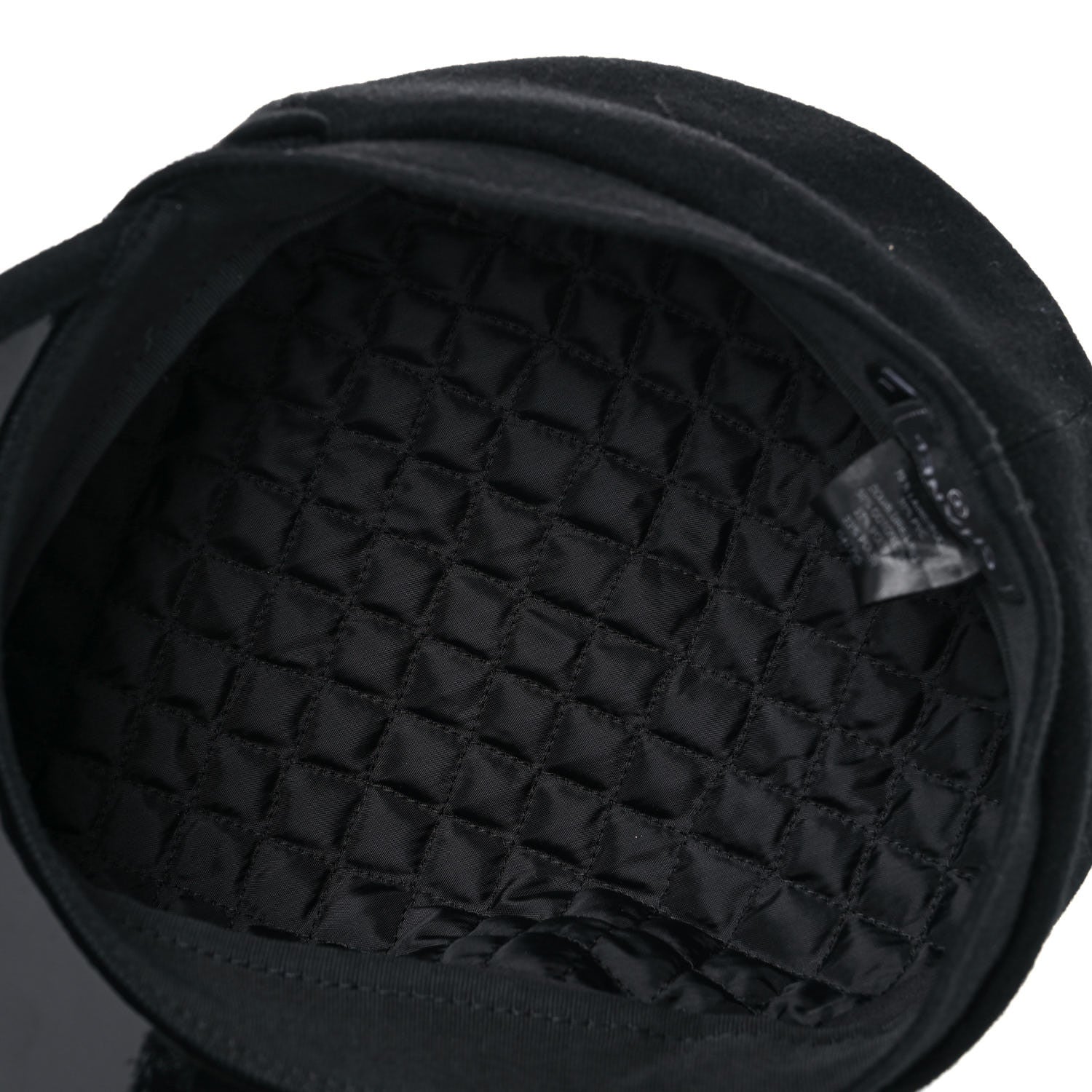 Chanel Wool Patent CC Cap Hat L Black 7 of 8