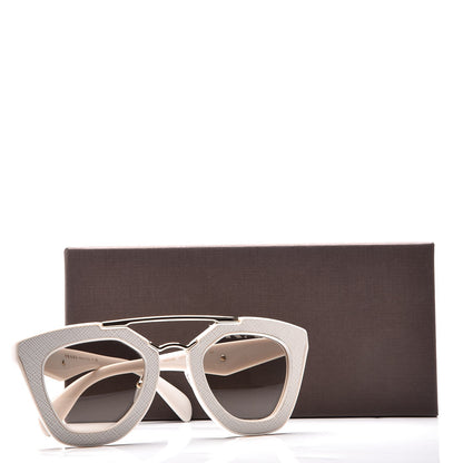 Prada Saffiano Cinema Sunglasses SPR14S White 7 of 7