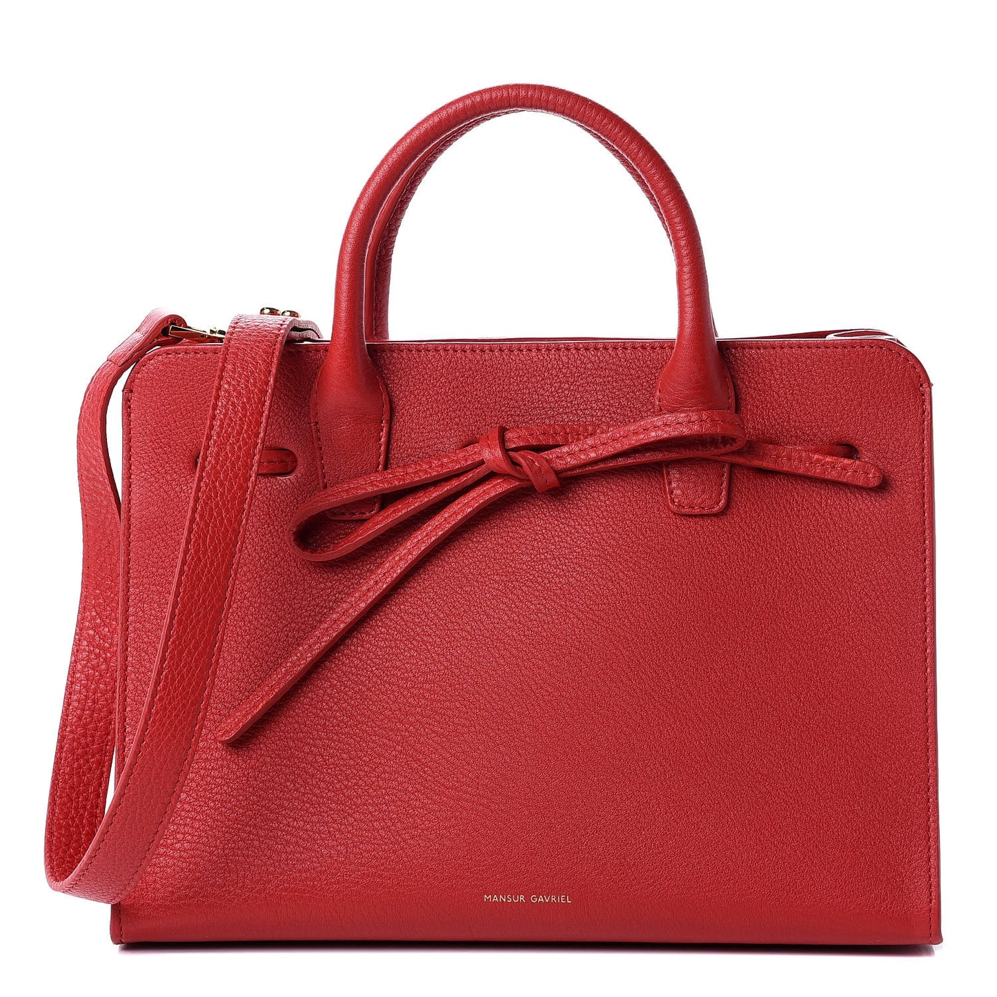 Calfskin Mini Sun Bag Red