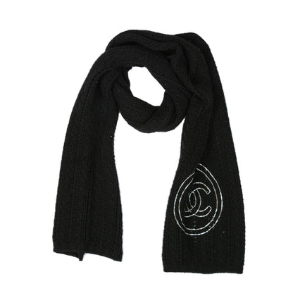 Chanel Cashmere Chain CC Scarf Black 1 of 4