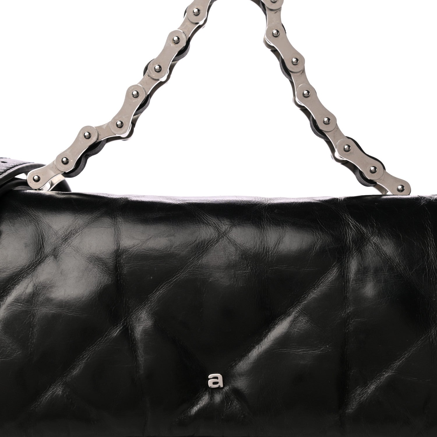 Alexander Wang Calfskin Quilted Halo Crossbody Bag Black 8 of 13