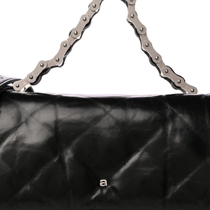 Alexander Wang Calfskin Quilted Halo Crossbody Bag Black 8 of 13