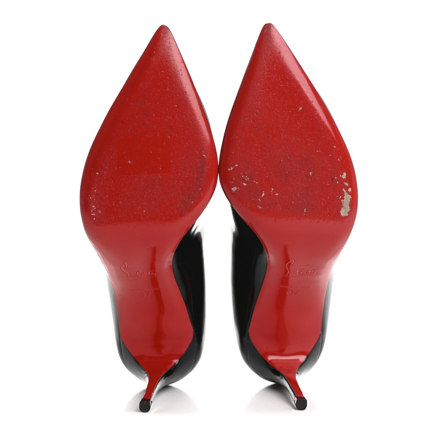 Christian Louboutin Patent Pigalle Follies 85 Pumps 37 Black 6 of 9