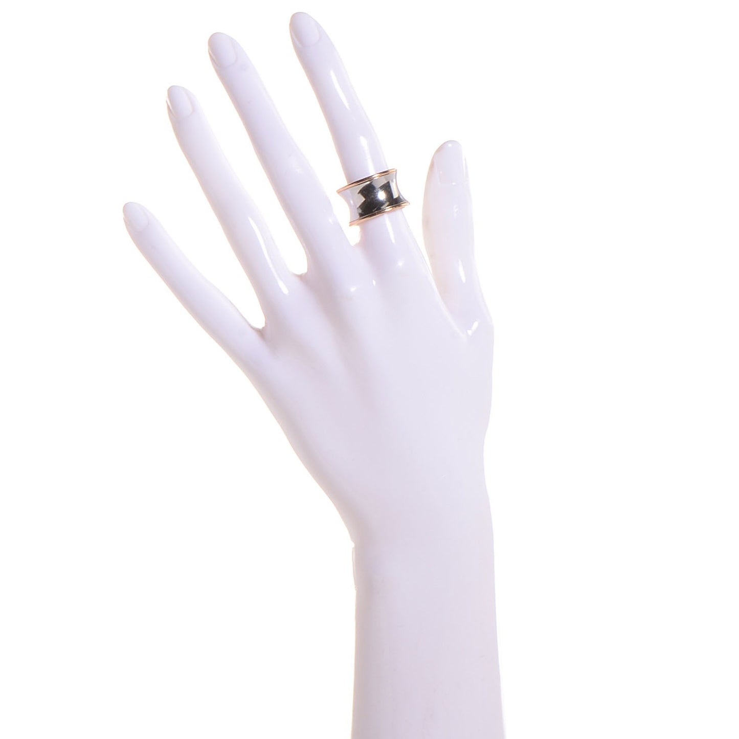 18K Rose Gold Steel Anish Kapoor B.Zero1 Ring 51 US 5.75