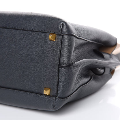 MCM Grained Calfskin Medium Milla Tote Phantom Grey 9 of 12