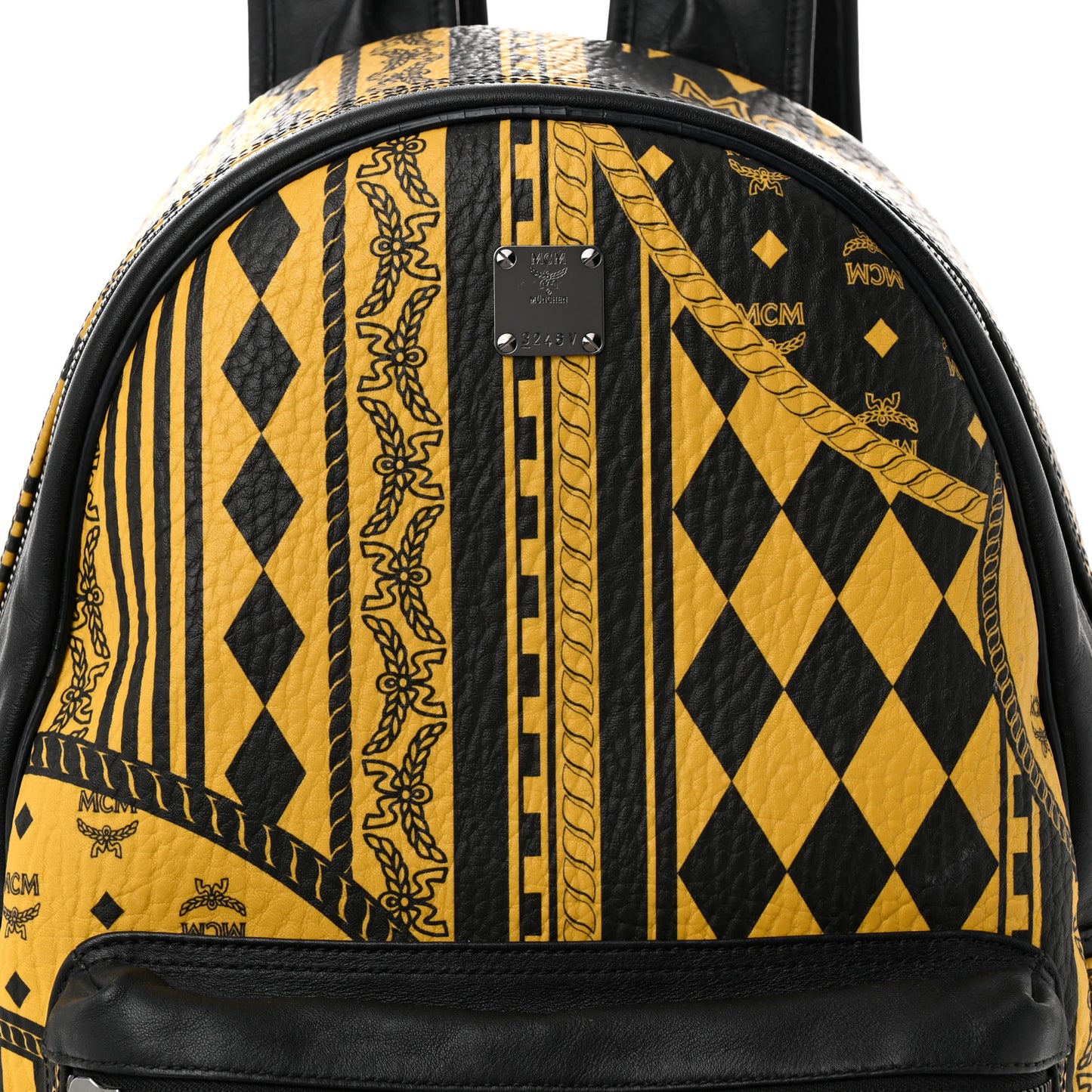 Visetos Baroque Print Medium Stark Backpack Black Sahara