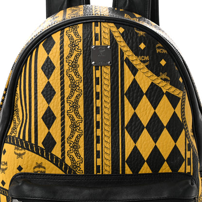 MCM Visetos Baroque Print Medium Stark Backpack Black Sahara 7 of 11