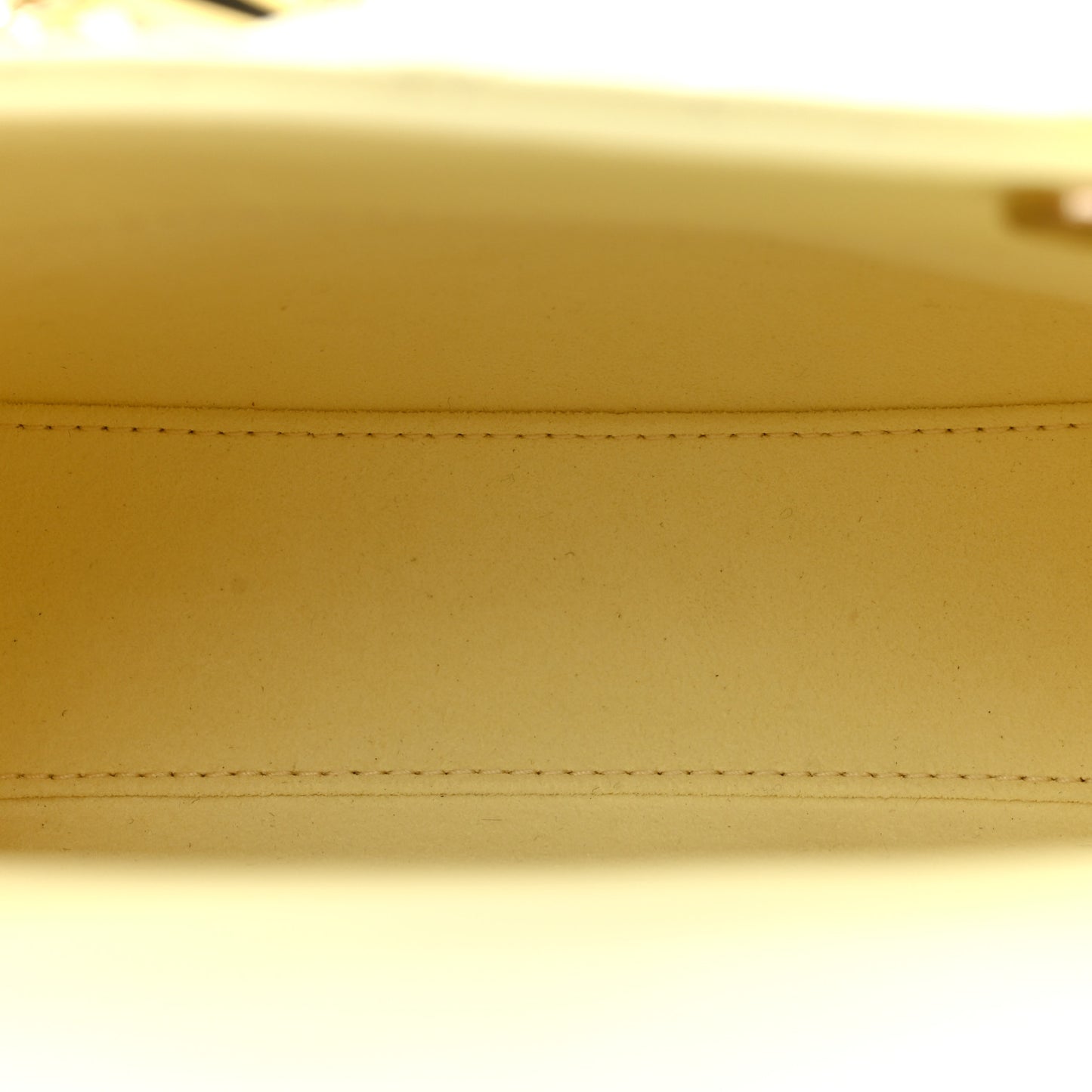 Lambskin Cannage Mini Lady Dior Soft Yellow