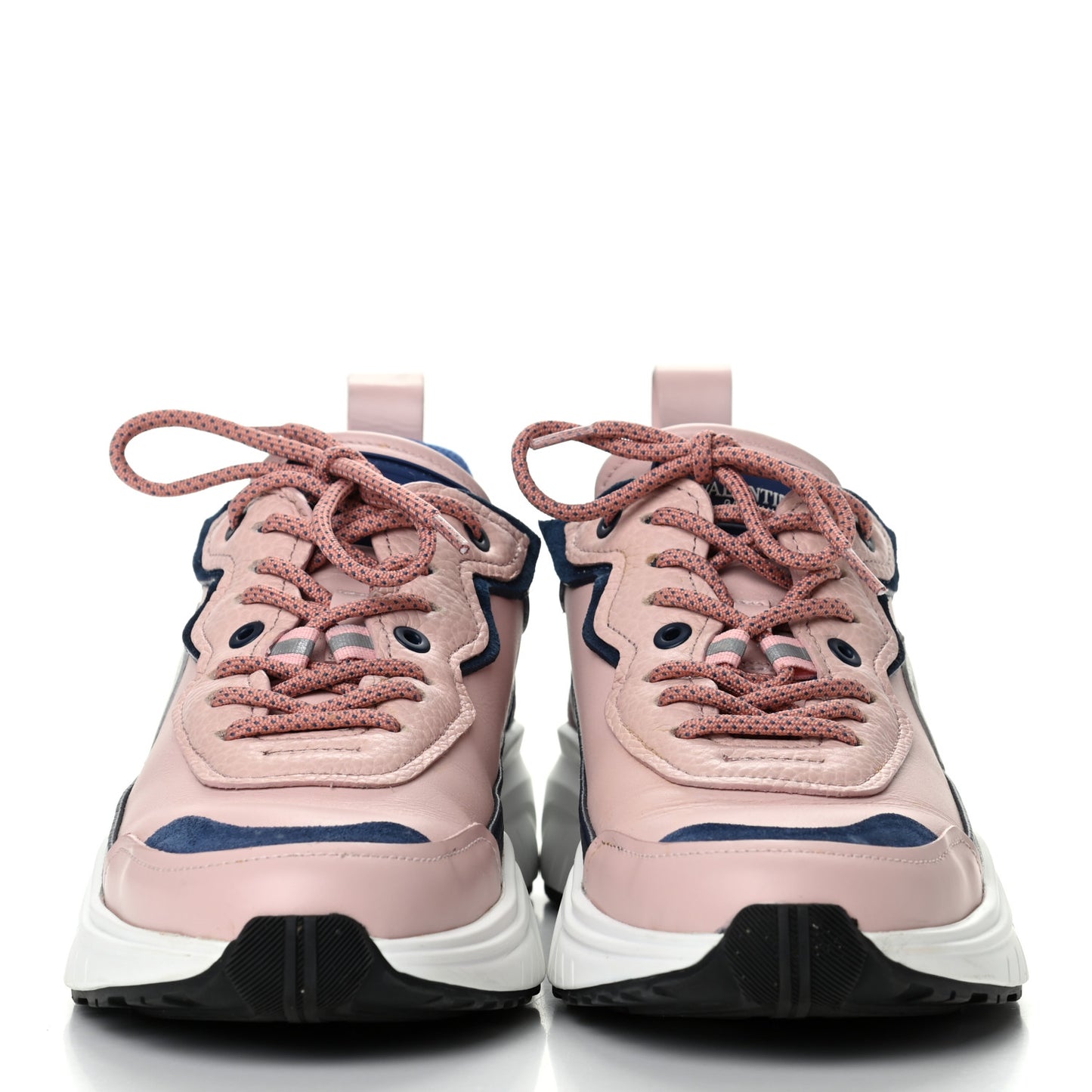 Calfskin Split Shegoes Sneakers 38 Rose Quartz Navy