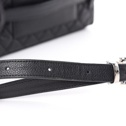 Chanel Grained Calfskin Quilted 2.55 Reissue Flap Belt Bag Clutch Black 16 of 17
