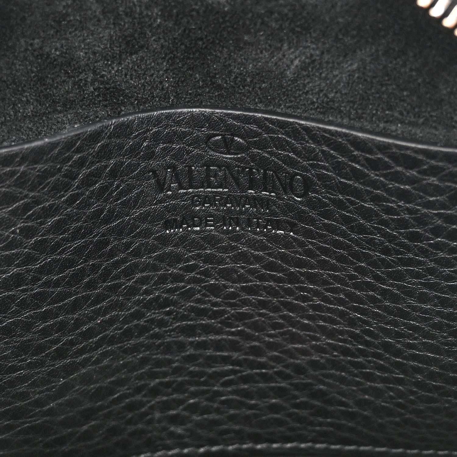 Valentino Garavani Pebbled Calfskin Rockstud Camera Crossbody Bag Black 6 of 11