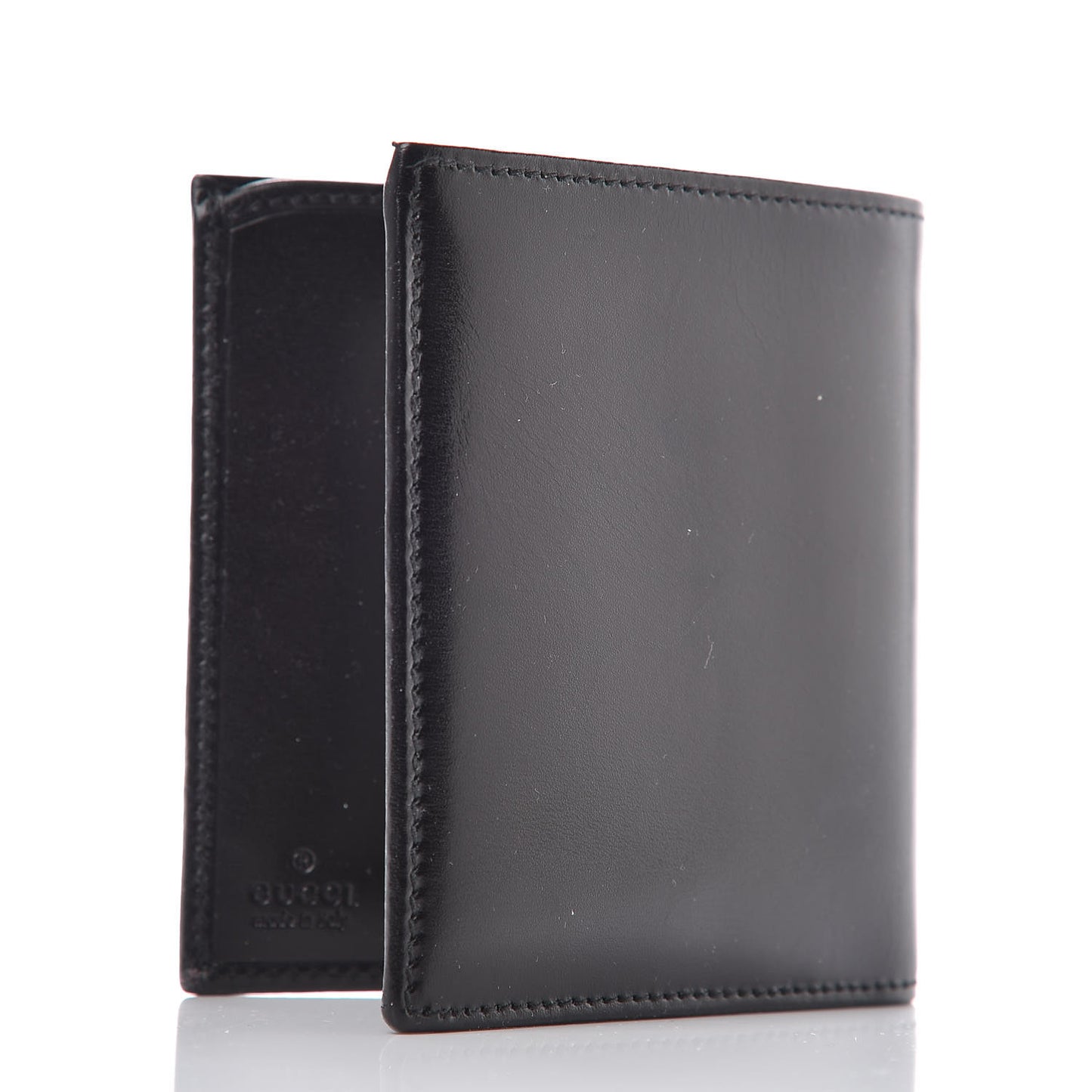 Calfskin Bi-Fold Wallet Black