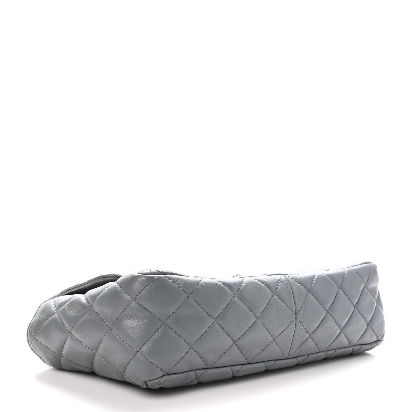 Lambskin Large Around Pockets Flap Dark Grey