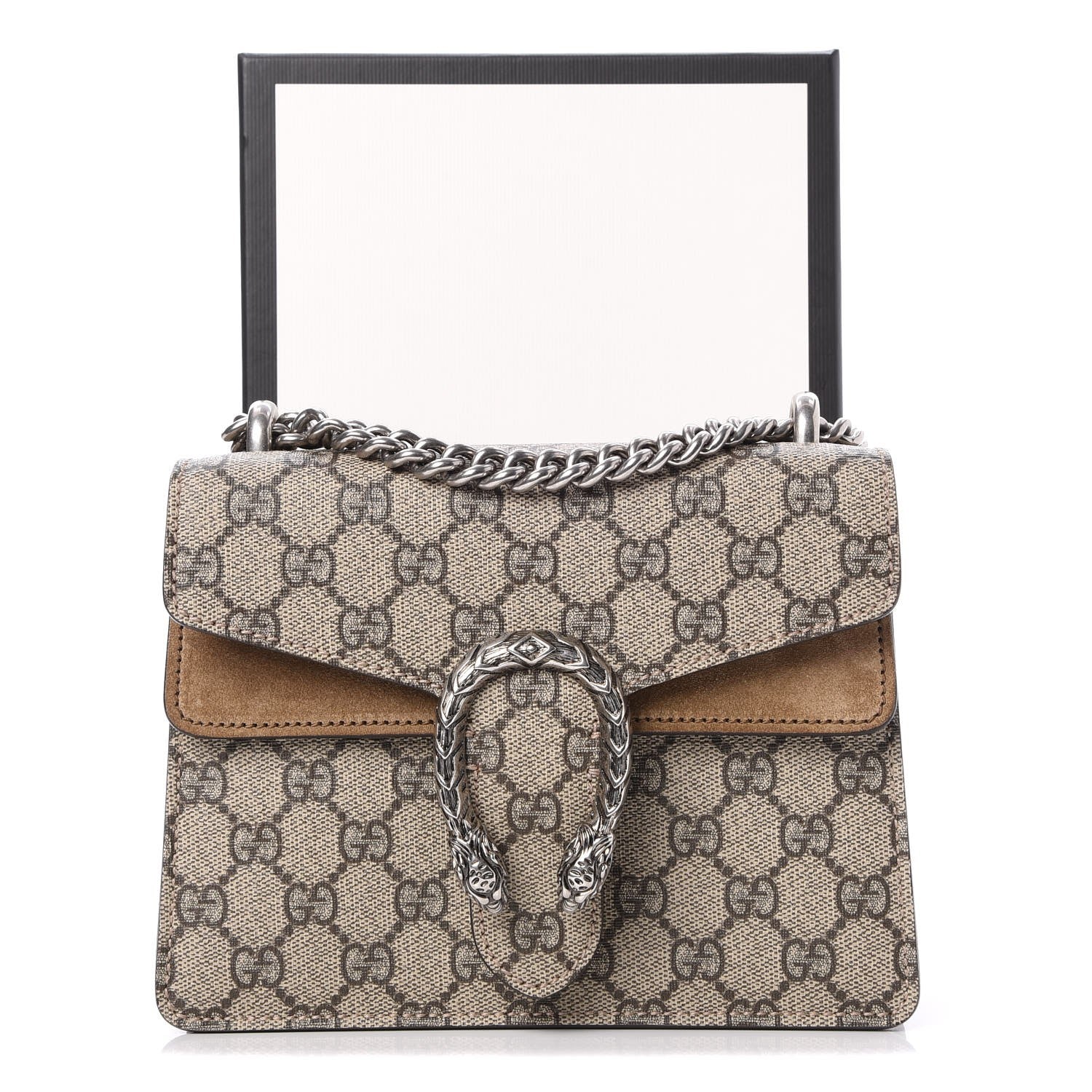 Gucci GG Supreme Monogram Mini Dionysus Shoulder Bag Taupe 8 of 8