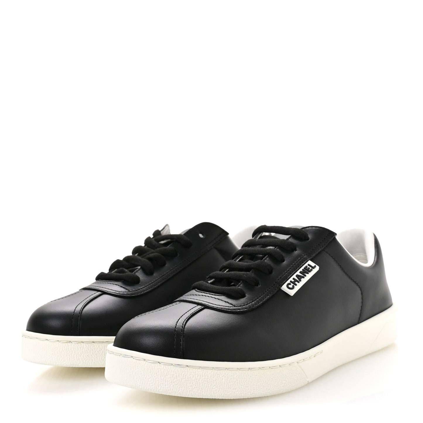 Calfskin CC Womens Sneakers 39 Black