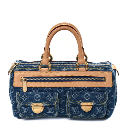 Louis Vuitton Monogram Denim Neo Speedy Blue 1 of 12