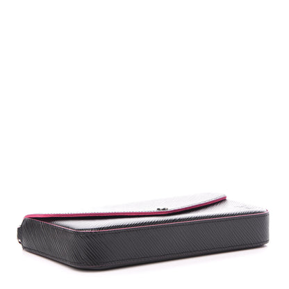 Louis Vuitton Epi Pochette Felicie Black Hot Pink 4 of 15