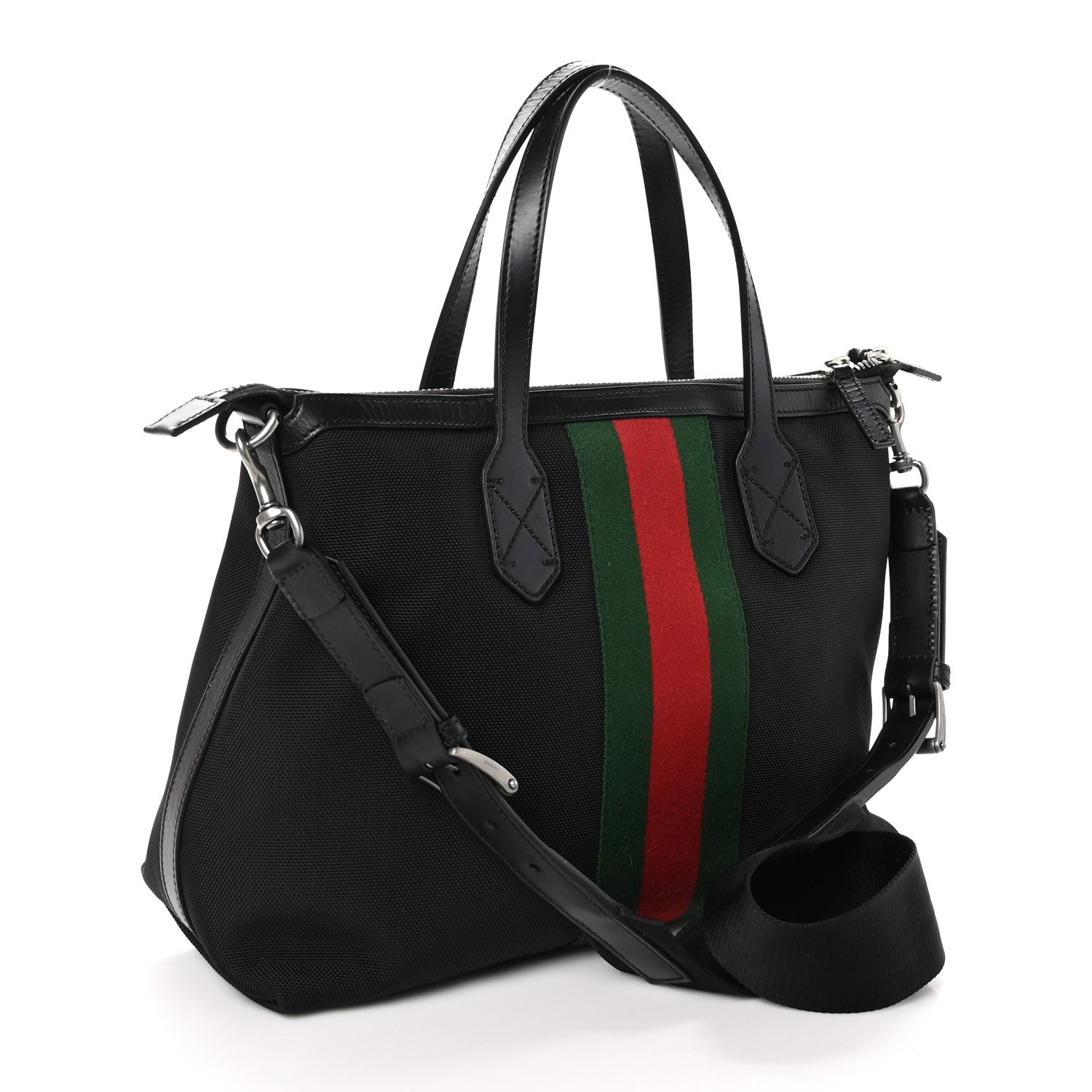 Gucci Techno Canvas Web Duffle Black 3 of 11