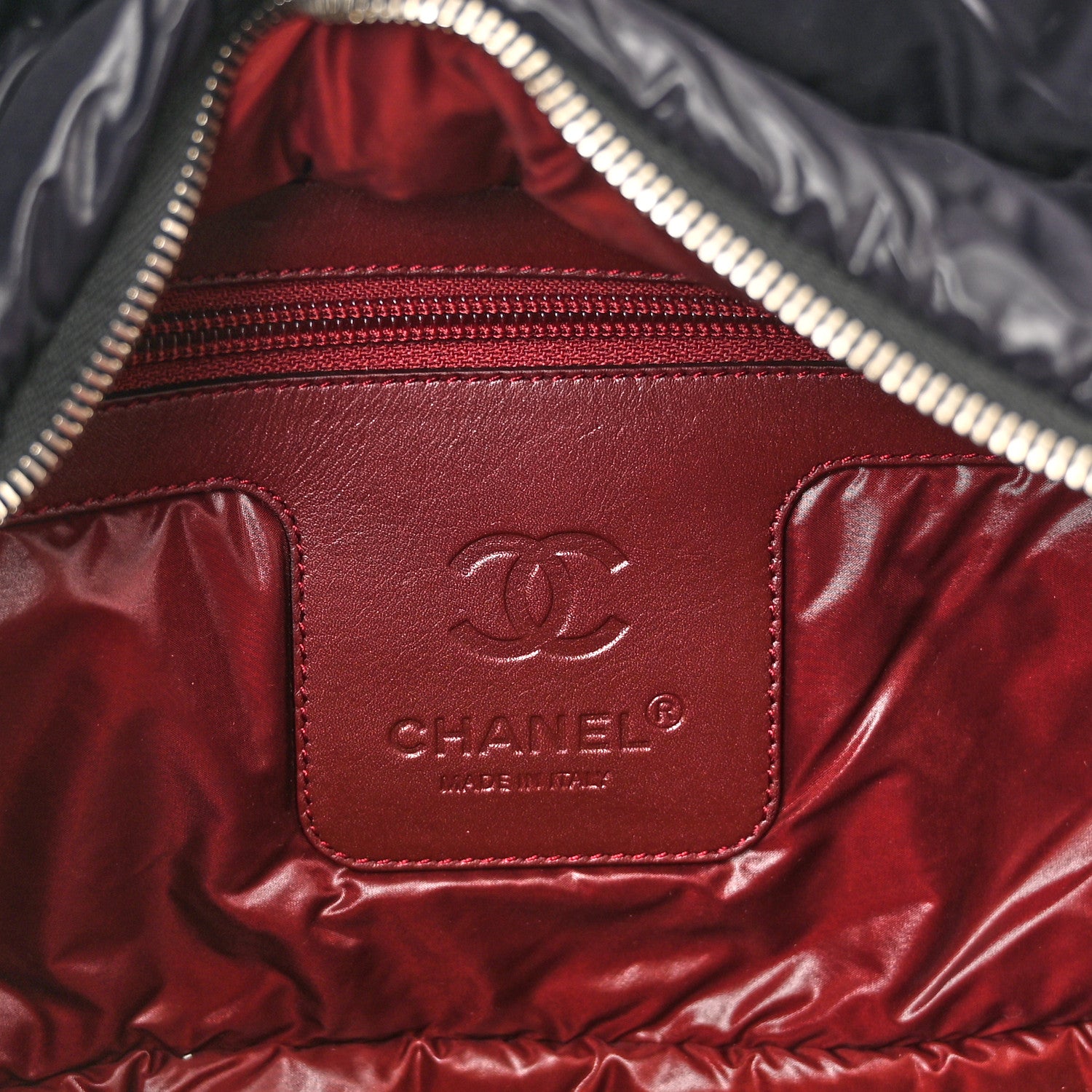 Chanel Nylon Quilted Large Coco Cocoon Tote Black 6 of 10