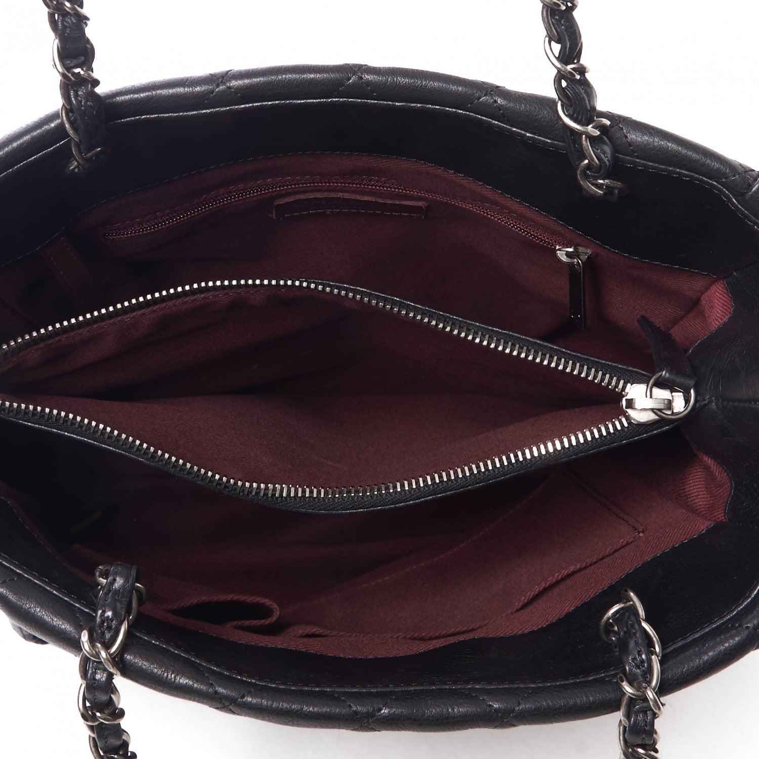 Chanel Calfskin Quilted Medium Istanbul Tote Black 6 of 10