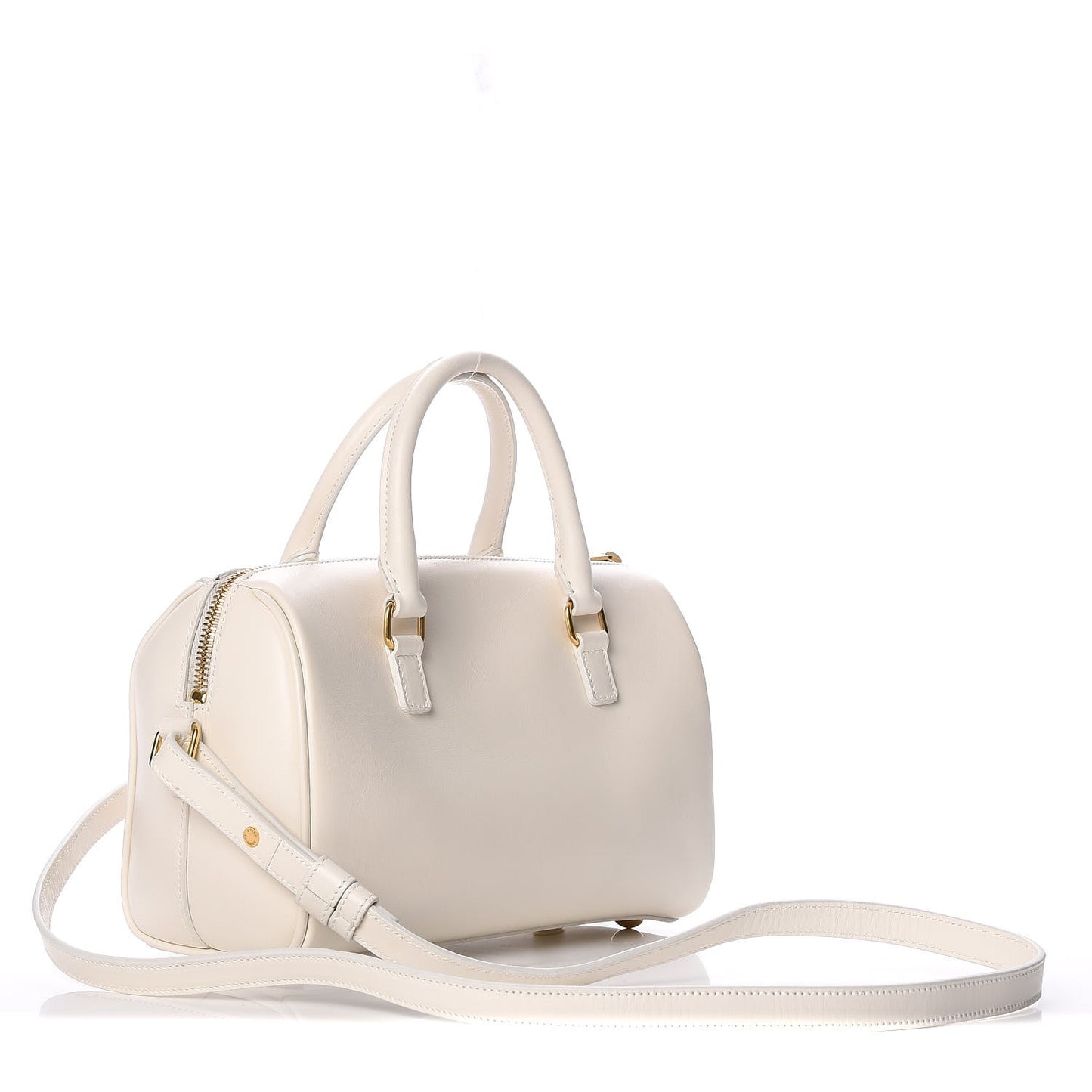 Calfskin Classic Baby Duffle Dove White