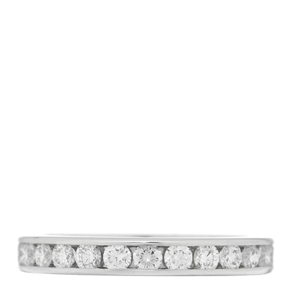 Tiffany Platinum Diamond 3mm Wedding Band Ring 50 5.5 3 of 5