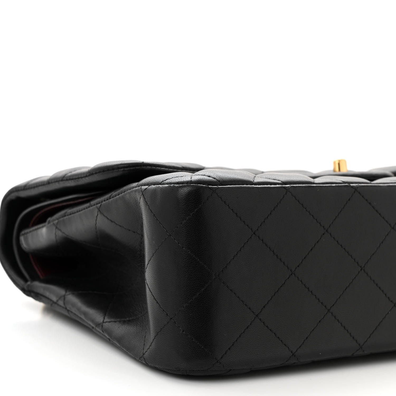 Chanel Lambskin Quilted Jumbo Double Flap Black 9 of 11