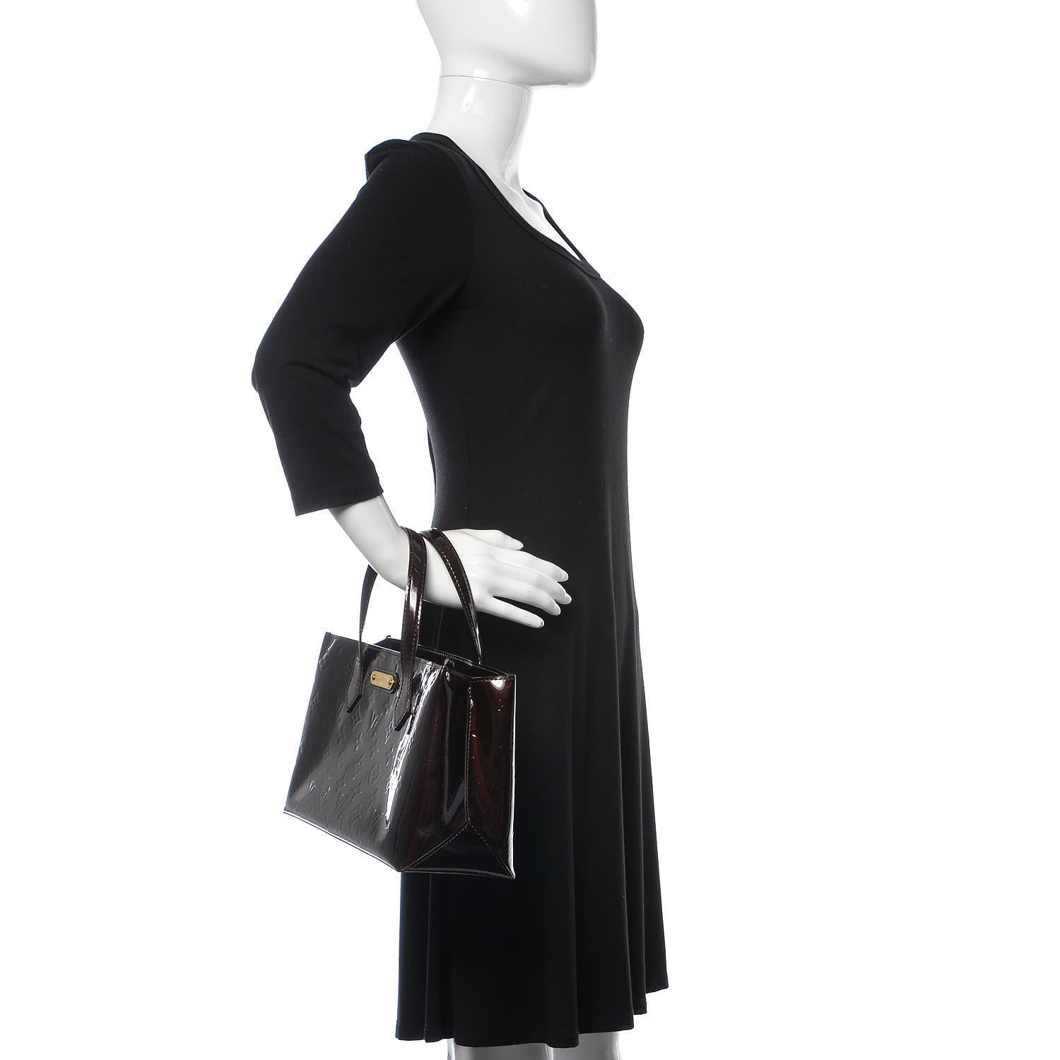 Louis Vuitton Vernis Wilshire PM Amarante 2 of 9
