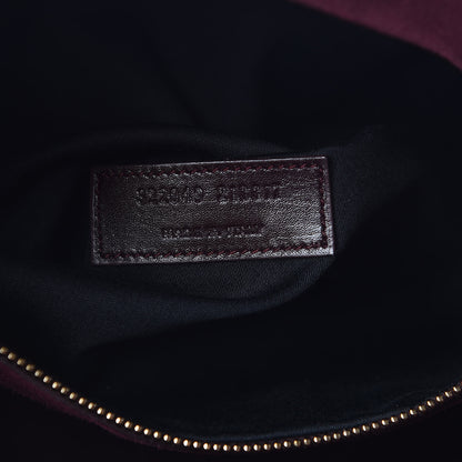 Saint Laurent Calfskin Classic Duffle 6 Bordeaux 9 of 25