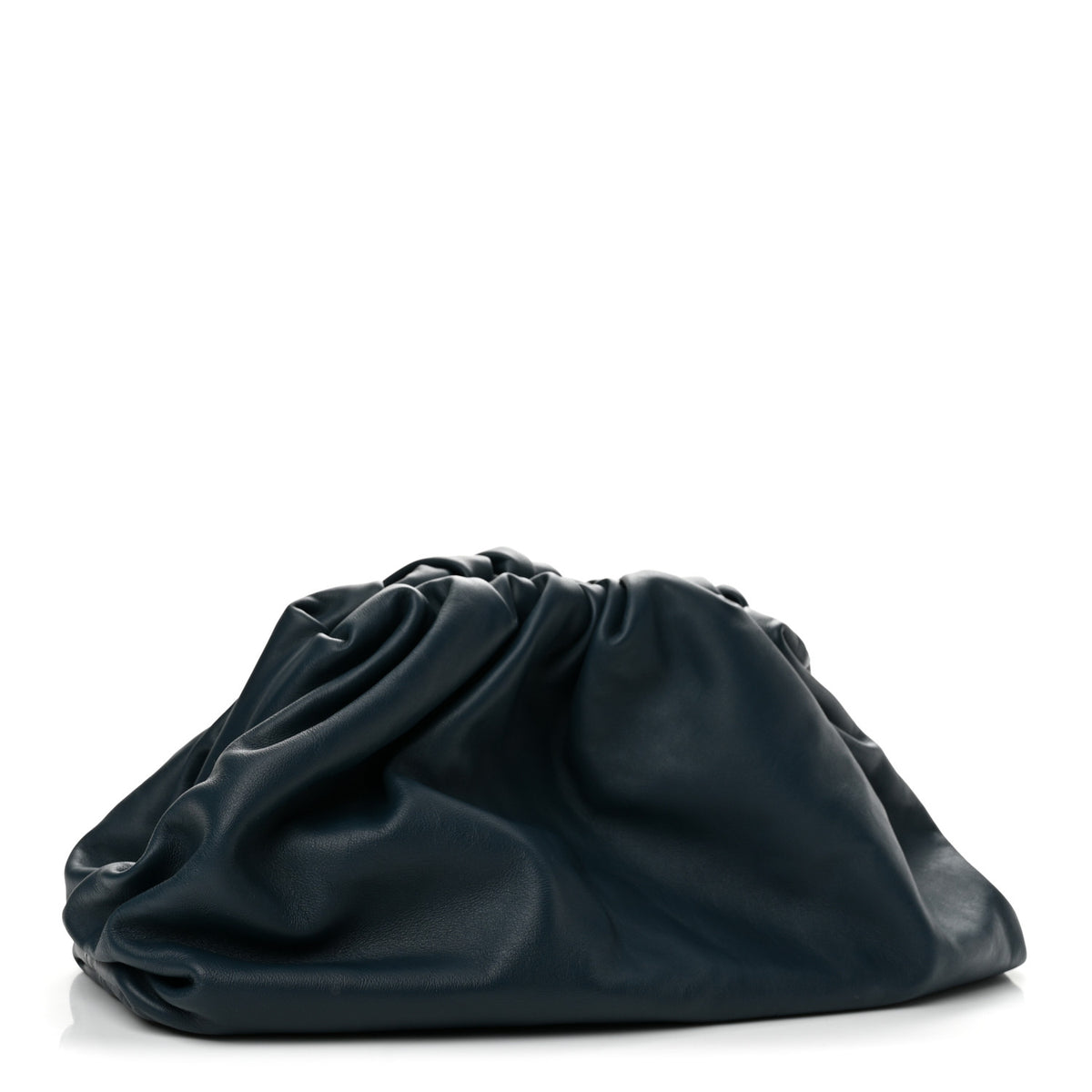 Smooth Butter Calf The Pouch Oversized Clutch Deep Blue