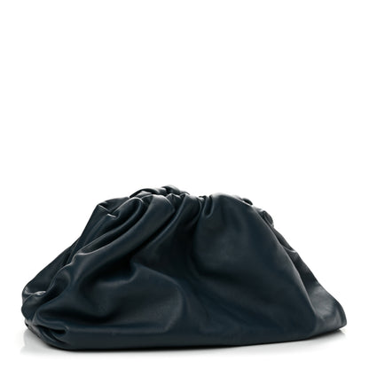 Bottega Veneta Smooth Butter Calf The Pouch Oversized Clutch Deep Blue 3 of 10