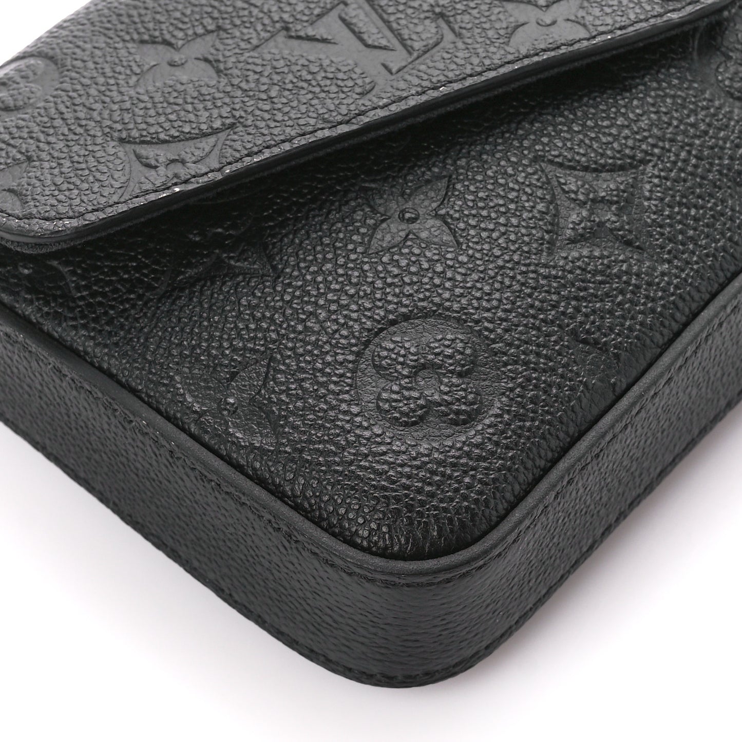 Empreinte Pochette Felicie Chain Wallet Black