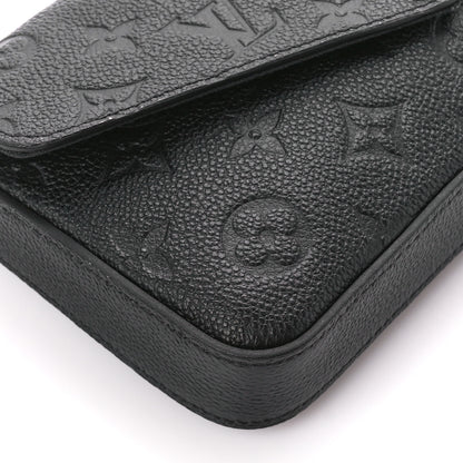 Louis Vuitton Empreinte Pochette Felicie Chain Wallet Black 13 of 14