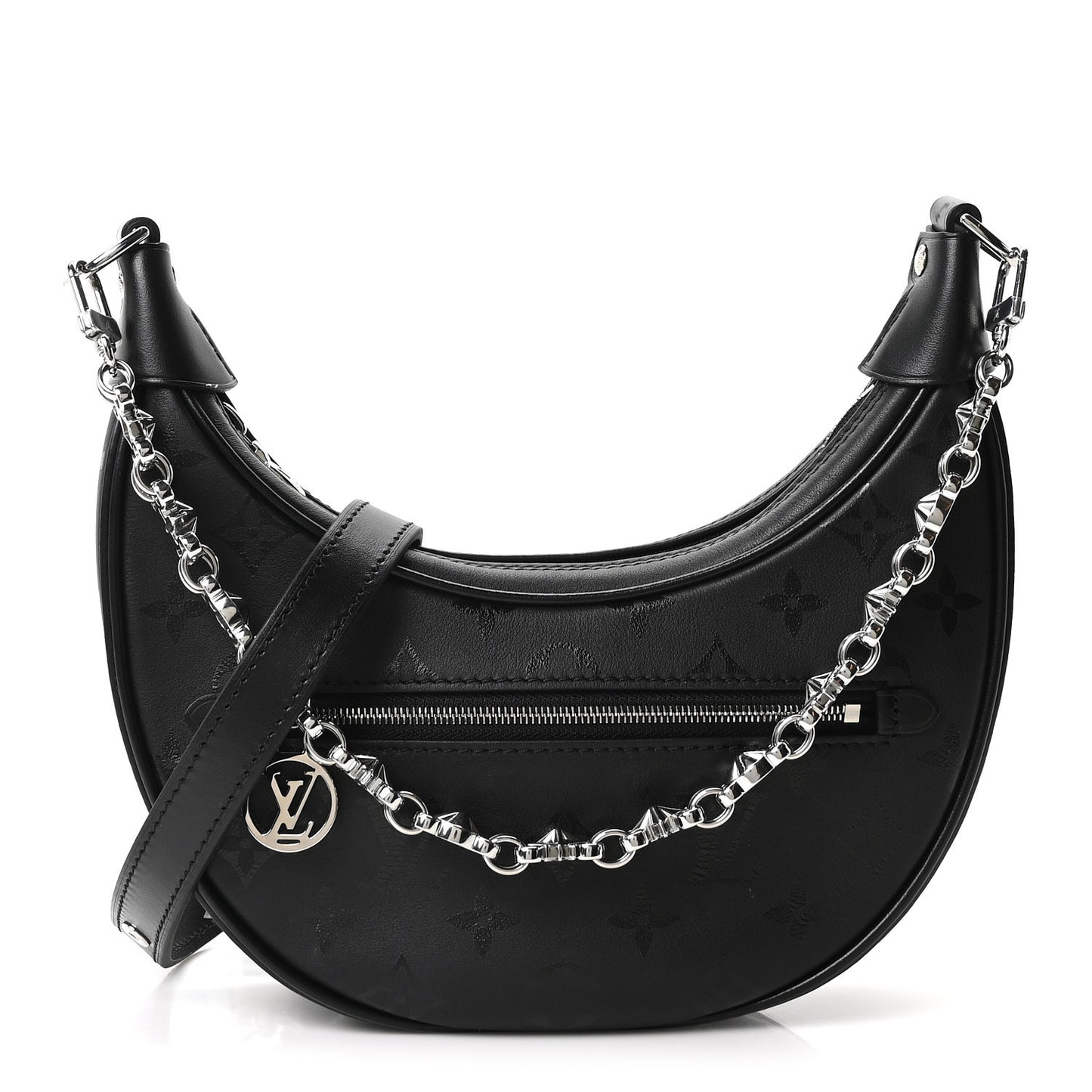 Calfskin Monogram Loop H27 Black