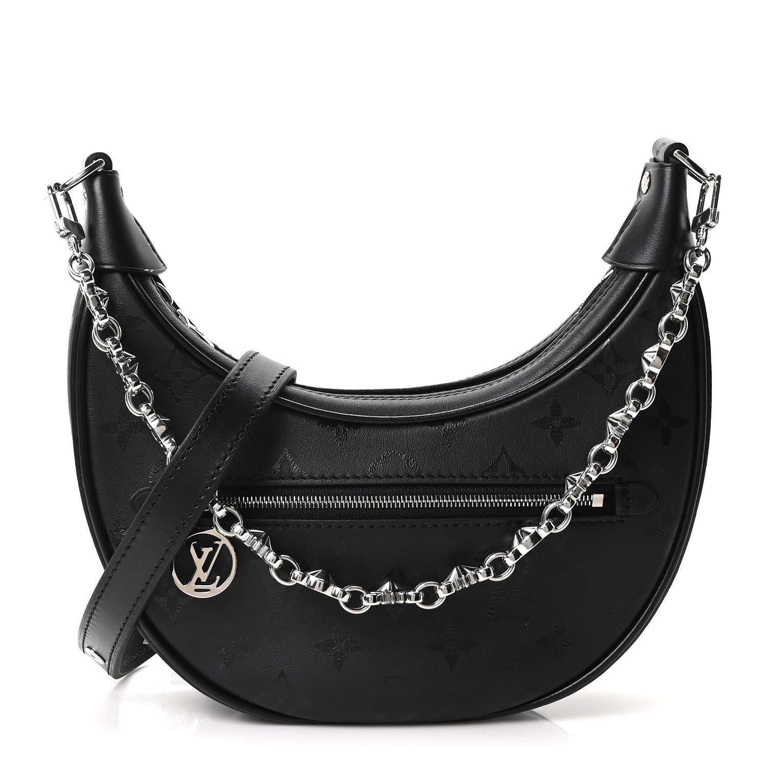 Louis Vuitton Calfskin Monogram Loop H27 Black 1 of 8