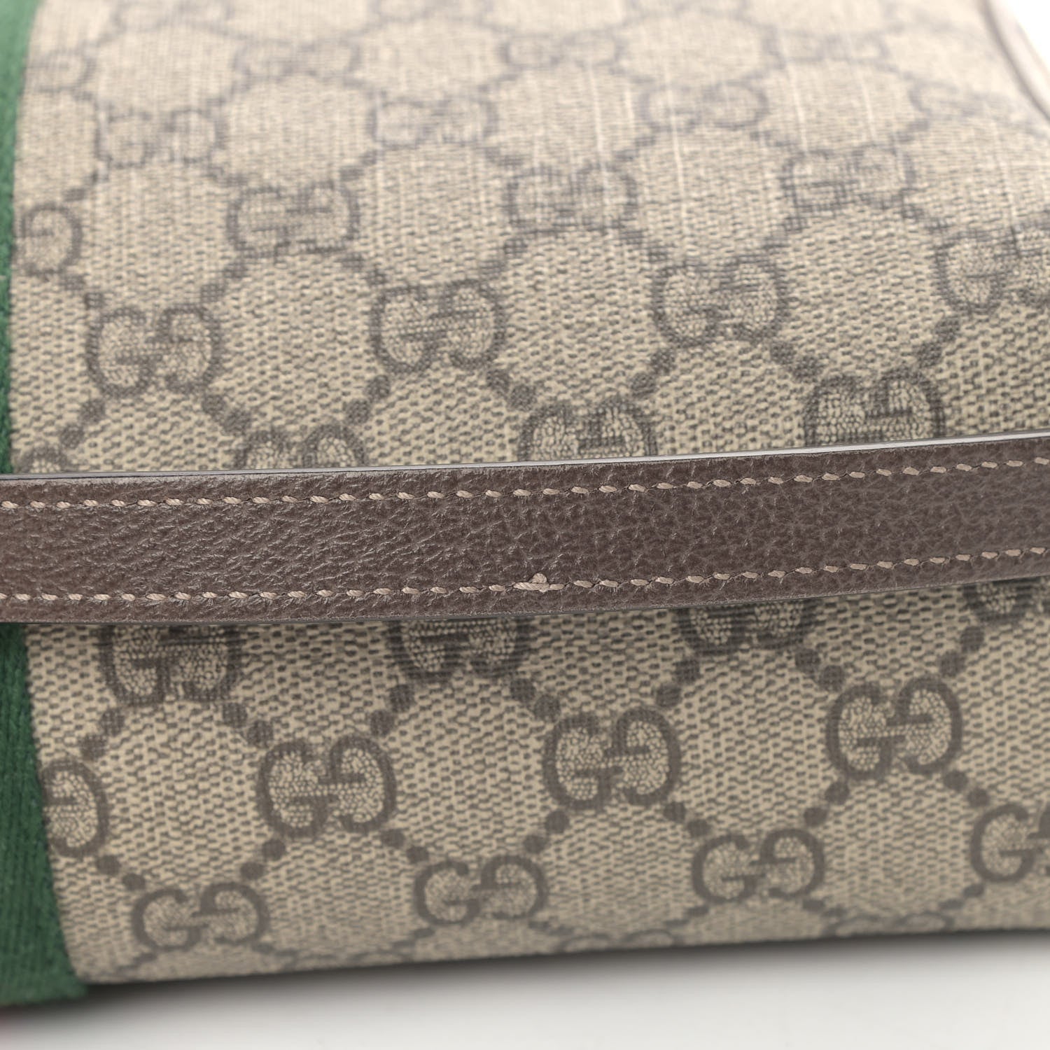 Gucci GG Supreme Monogram Web Small Ophidia Shoulder Bag Brown 5 of 5