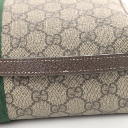 Gucci GG Supreme Monogram Web Small Ophidia Shoulder Bag Brown 5 of 5