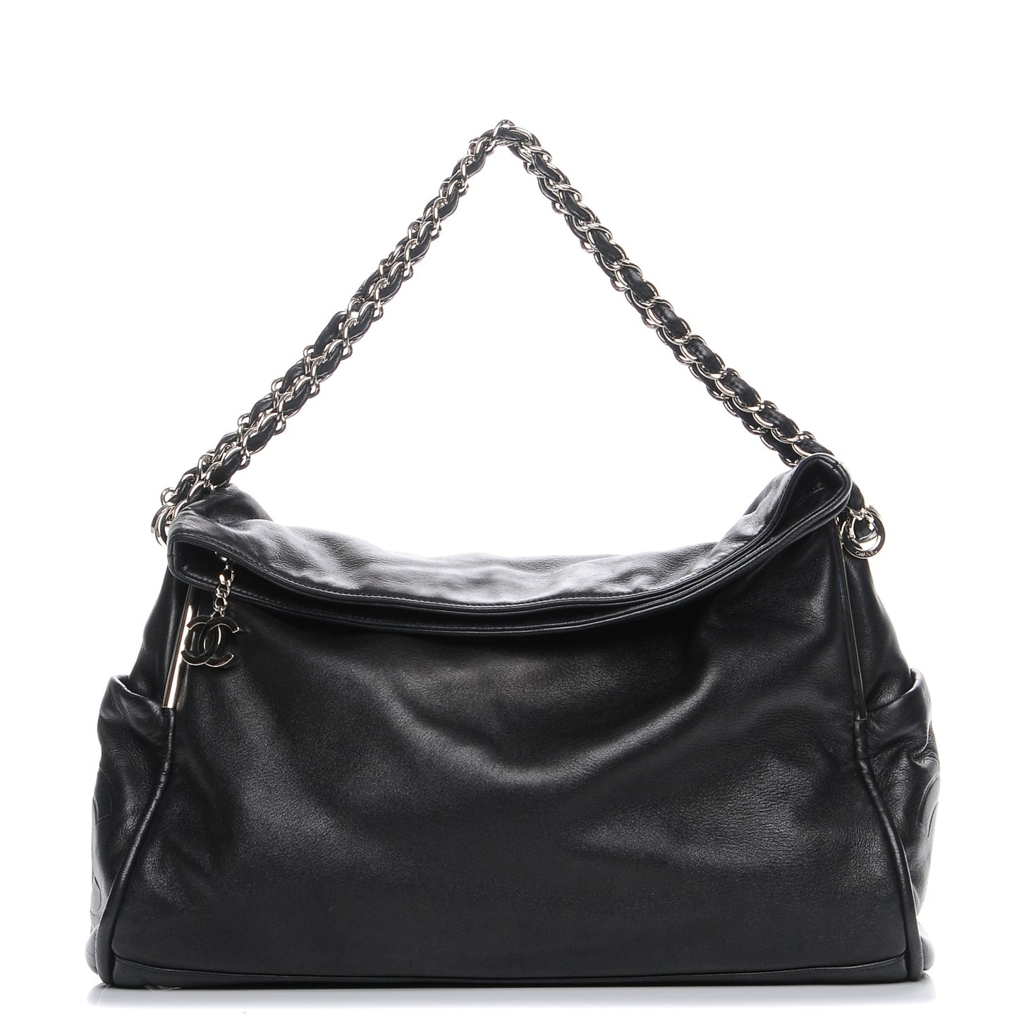 Lambskin Large Ultimate Soft Tote Black