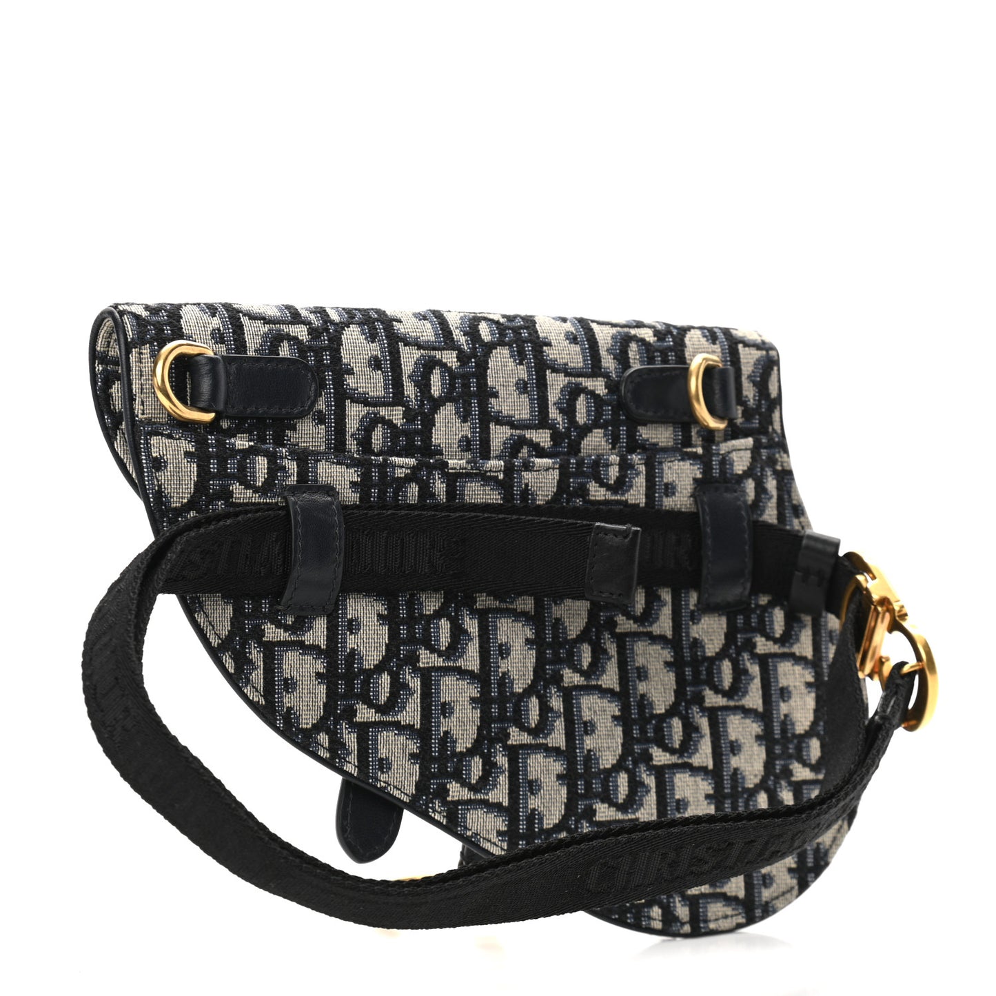 Oblique Saddle Belt Pouch Blue