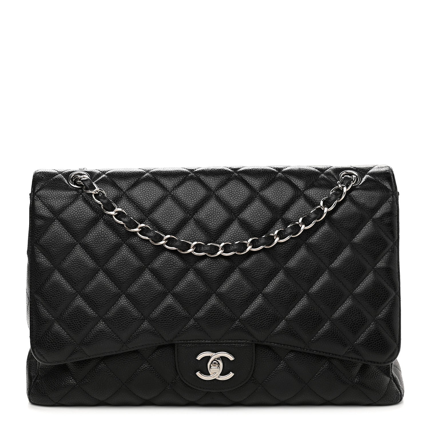 Chanel Caviar Quilted Maxi Single Flap Black 1 of 9