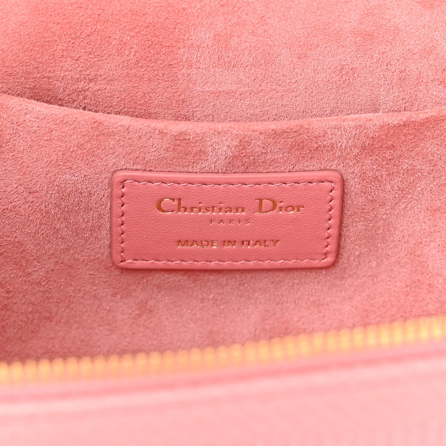 Lambskin Cannage Small Diortravel Vanity Case Pink