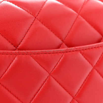 Chanel Lambskin Quilted Medium Trendy CC Flap Dual Handle Bag Red 11 of 13