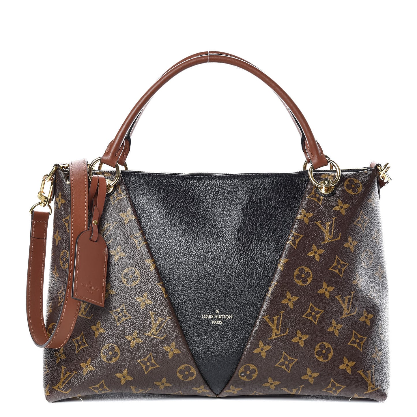 Monogram V Tote MM Black