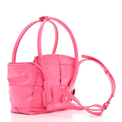 Bottega Veneta Paper Calfskin Maxi Intrecciato Mini Arco Pink 3 of 11